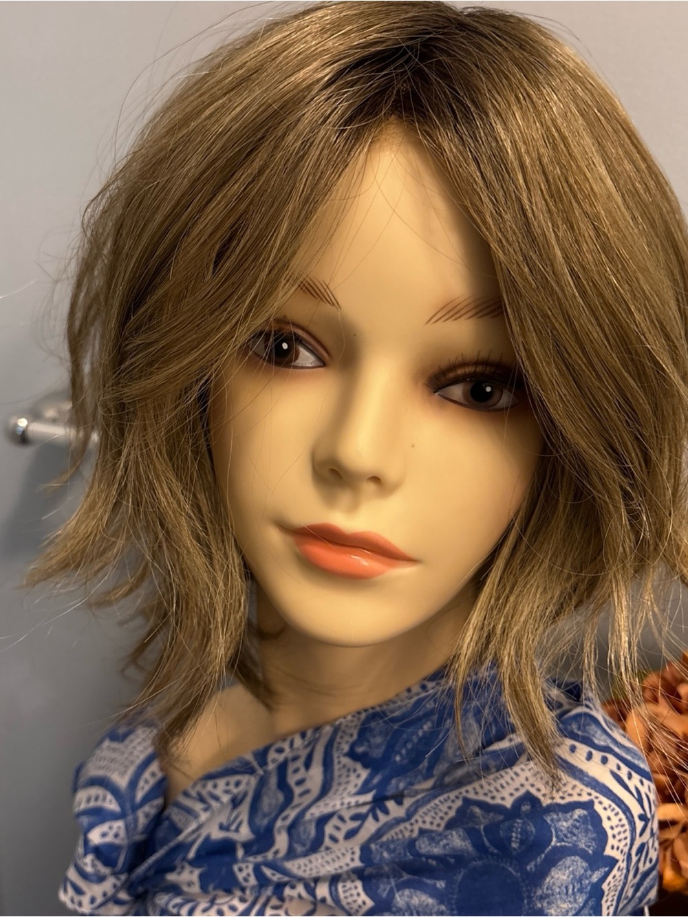 Gabor Short Layered Wig in Light Brown with Subtle Highlights
